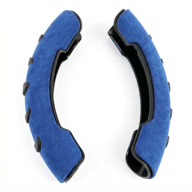 Asign Universal Non-Slip Microfiber Suede Steering Wheel Grip Covers (2-Piece Set, Multi-Color)