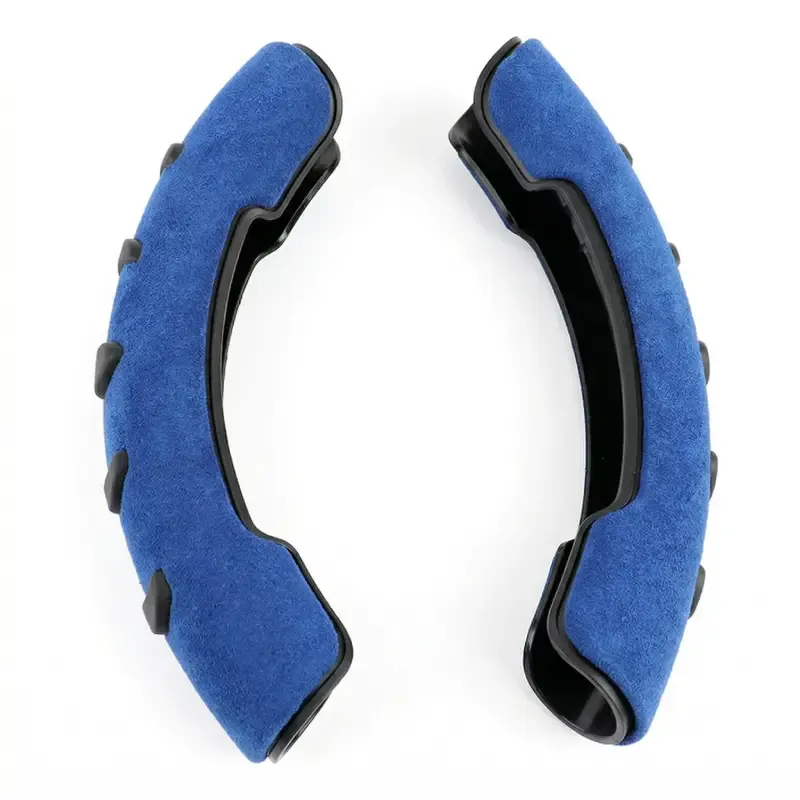 Asign Universal Non-Slip Microfiber Suede Steering Wheel Grip Covers (2-Piece Set, Multi-Color)