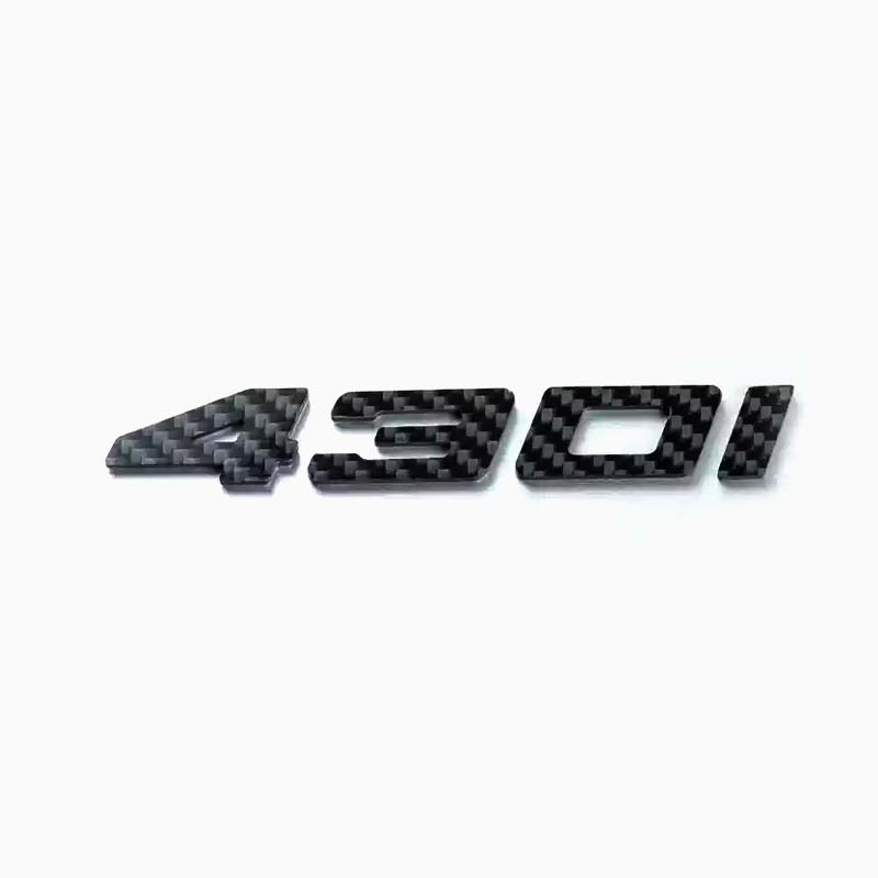 Asign 3D Sport Badge Kit for BMW - ABS Black Chrome/Carbon Fiber
