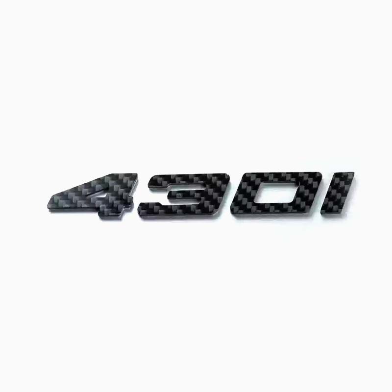 Asign 3D Sport Badge Kit for BMW - ABS Black Chrome/Carbon Fiber