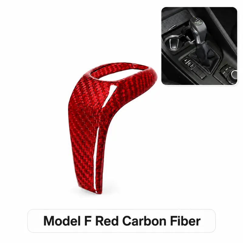 Asign Real Carbon Fiber Gear Shift Knob Cover for BMW