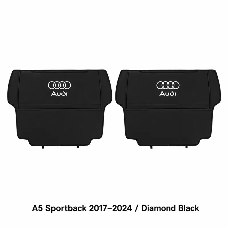 Asign Seat Back Storage Organizer Half-Cover for Audi Vehicles – Leather-Like Rear Seat Pocket