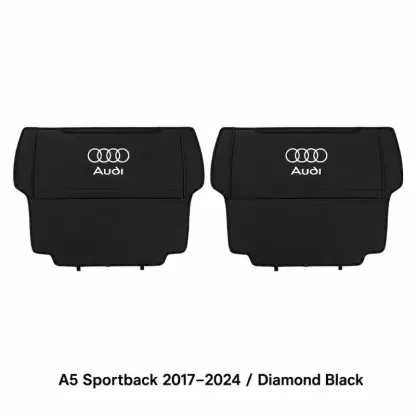 Asign Seat Back Storage Organizer Half-Cover for Audi Vehicles – Leather-Like Rear Seat Pocket