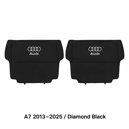 Asign Seat Back Storage Organizer Half-Cover for Audi Vehicles – Leather-Like Rear Seat Pocket