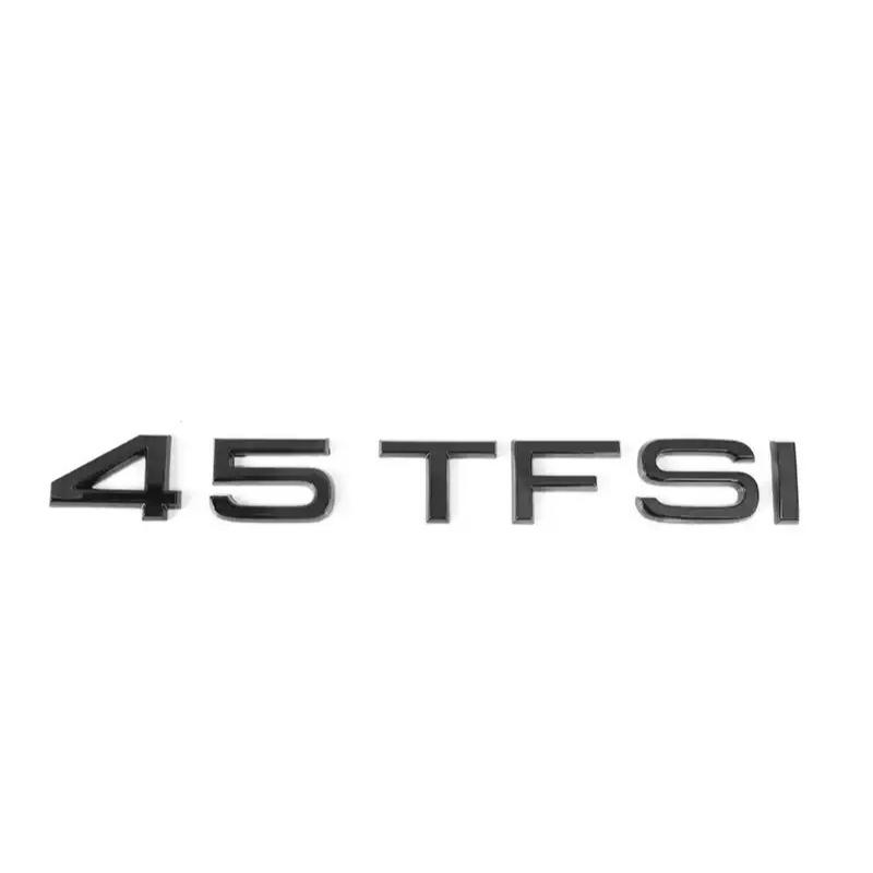 Asign Audi Blackout Rear Emblem Replacement Black Audi Lettering Badge For All Models - A3 to A8 S3 to S8 Q3 Q5 Q7 SQ RS