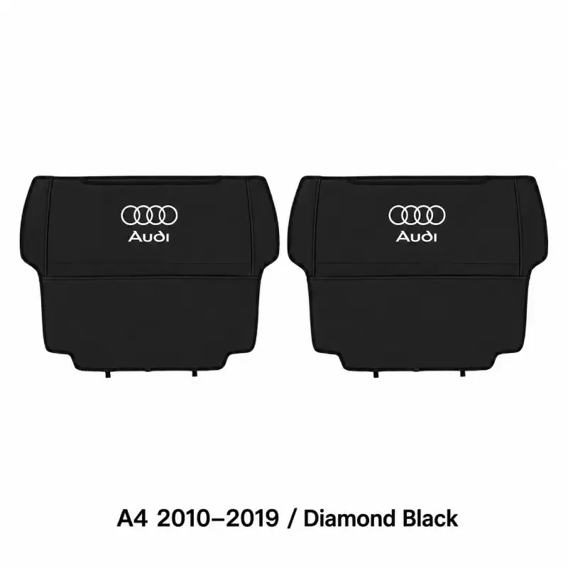 Asign Seat Back Storage Organizer Half-Cover for Audi Vehicles – Leather-Like Rear Seat Pocket