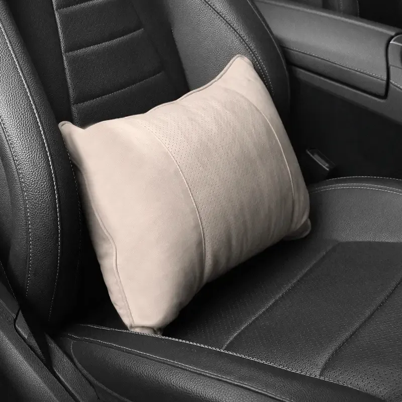 Asign Premium Suede Neck And Lumbar Support Pillow For Universal