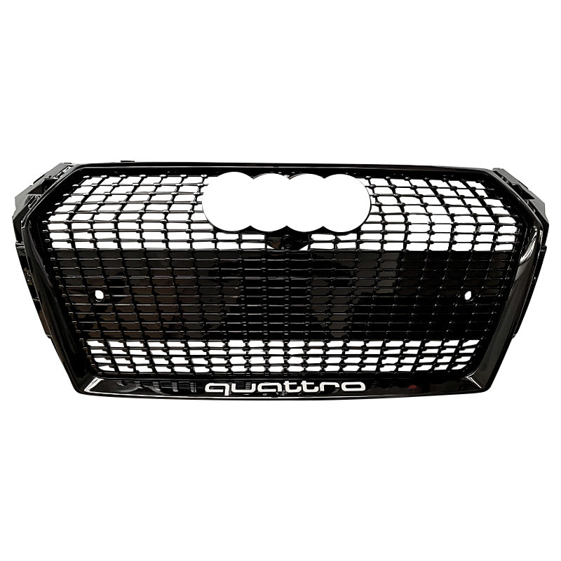 Gloss black frame with black stars grille