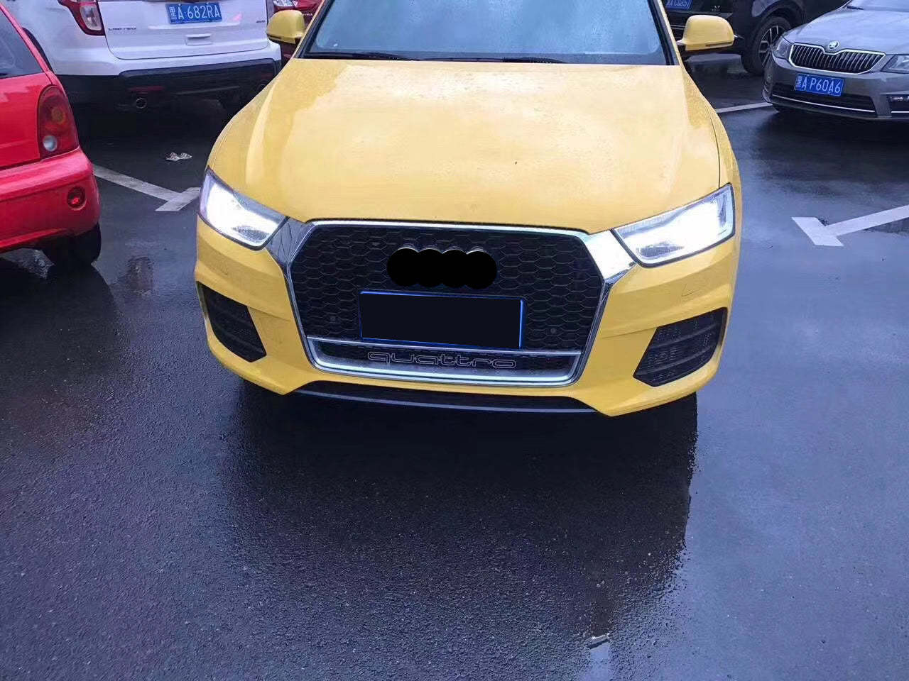 2016-2019 Audi RSQ3 Honeycomb Grille With Lower Mesh For Audi Q3 SQ3 8U.5