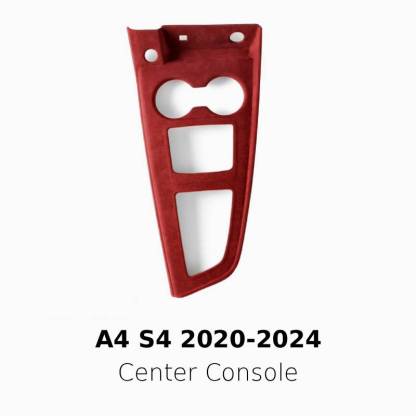 Asign Suede Interior Center Console Panel Cover for Audi A4 (2017–2024)