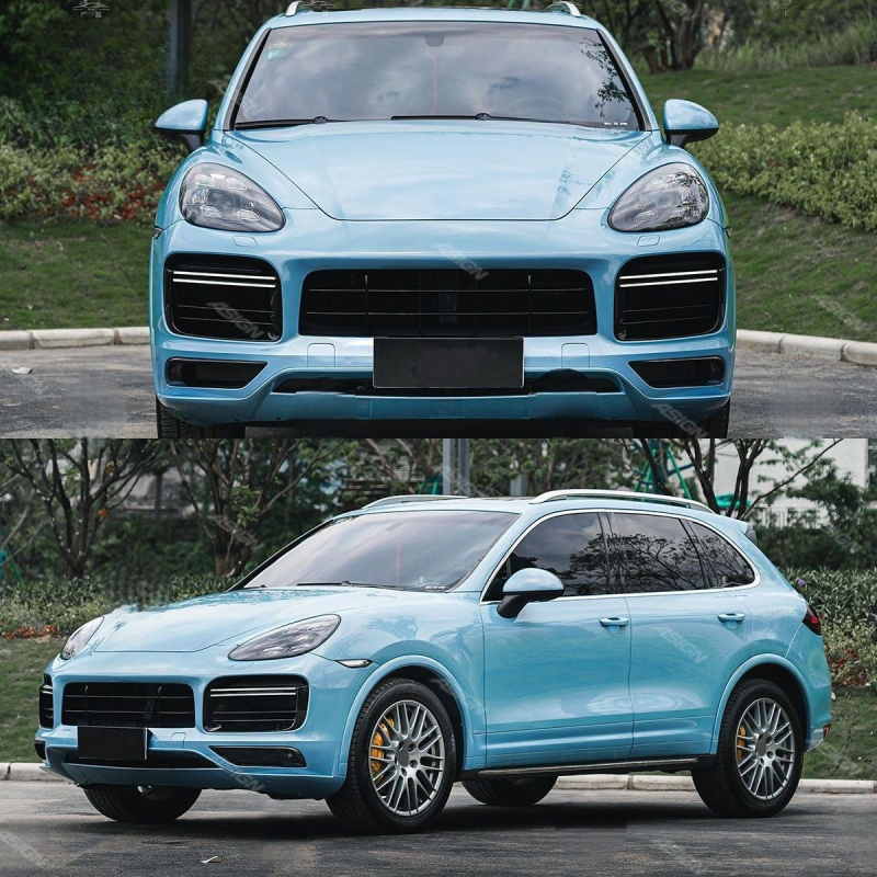 Asign — 2011-2014 for Porsche Cayenne 958.1 Upgrade Sport Design Front Bumper Wheel Arches Headlights Fog Lights New 9YA Wheel Bumper