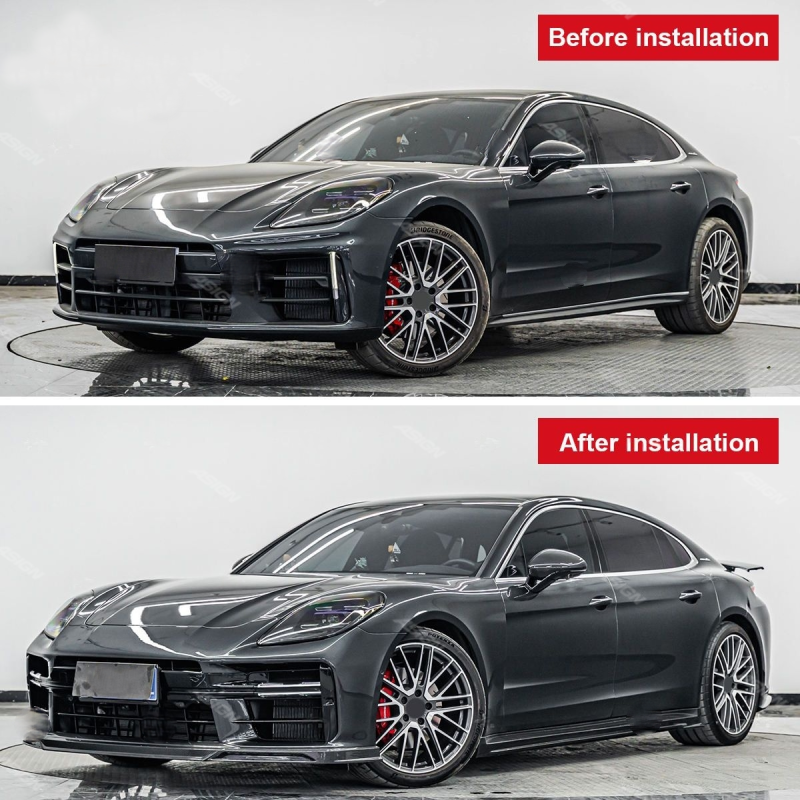 Asign — 2024-2025 for Porsche Panamera 976 GTS Carbon Fiber Body Kit Front Spoiler Front and Rear Lip Bumper for Cars