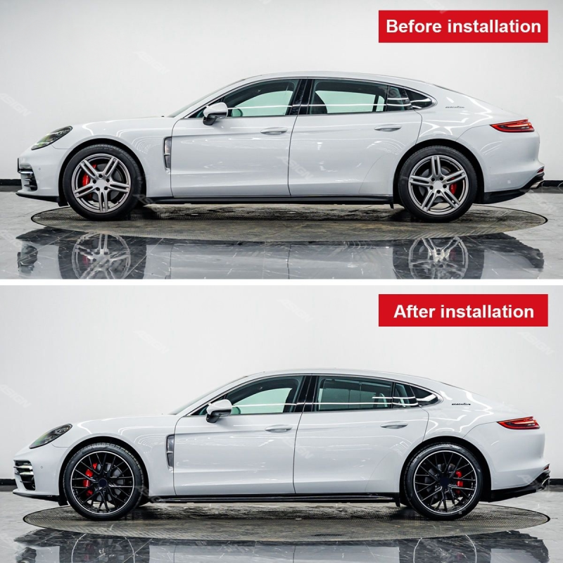 Asign — Upgraded Turbo S Body Kit for Porsche for Panamera 971 2017-2022 Front Bumper Diffuser and Side for Panamera with Car Bumpers