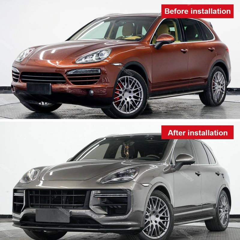 Asign — For Porsche Cayenne 2024 Turbo Bodykit Upgrade 958.1 to 9Y0.2 Car Bumpers Trunk Lid Headlights Bodykit