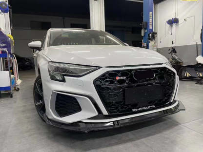 2020-2024 Audi RS3 Front Bumper For A3/S3 8Y Body Kits With ACC Fog Light Grille Honeycomb Grille Front Lip | RS3 Bumper