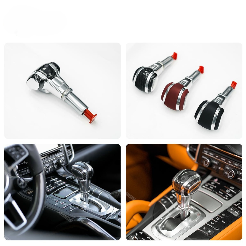 Asign High-End 958 Carbon Fibre Car Grip Shift Knob Upgrade Gear Lever for Cayenne 2011-2017