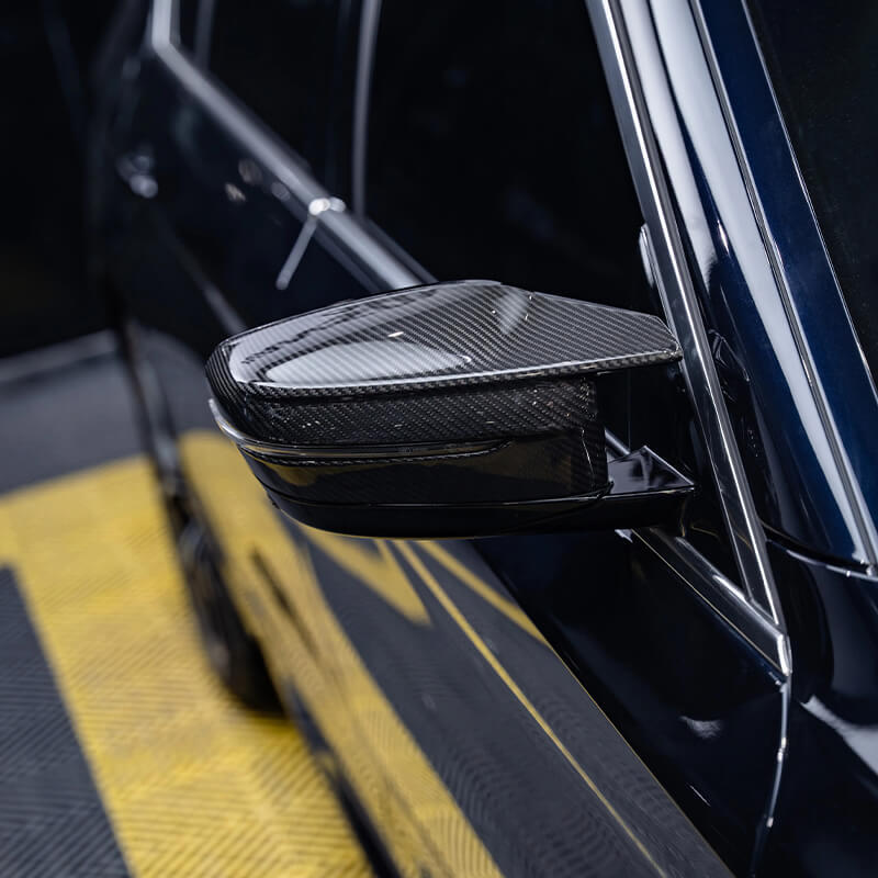 Asign BMW 5 Series/i5 Mirror Cover Pair 2010-2025 Models Carbon Fiber Pattern or Gloss Black