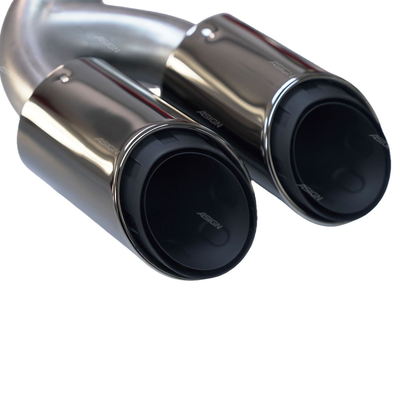 Asign - High Quality for Porsche Cayenne 9Y0 2018-2025 Stainless Steel Car Exhaust Tip Hybrid Exhaust Muffler Tailpipe Upgrade