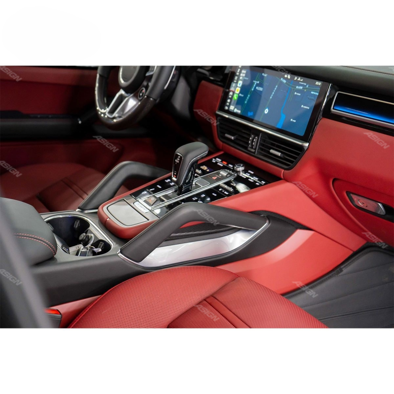 Asign - For Porsche Cayenne 2018-2024 Car Modification Interior Saddle Armrest Upgrade Turbo Door Handle Trims