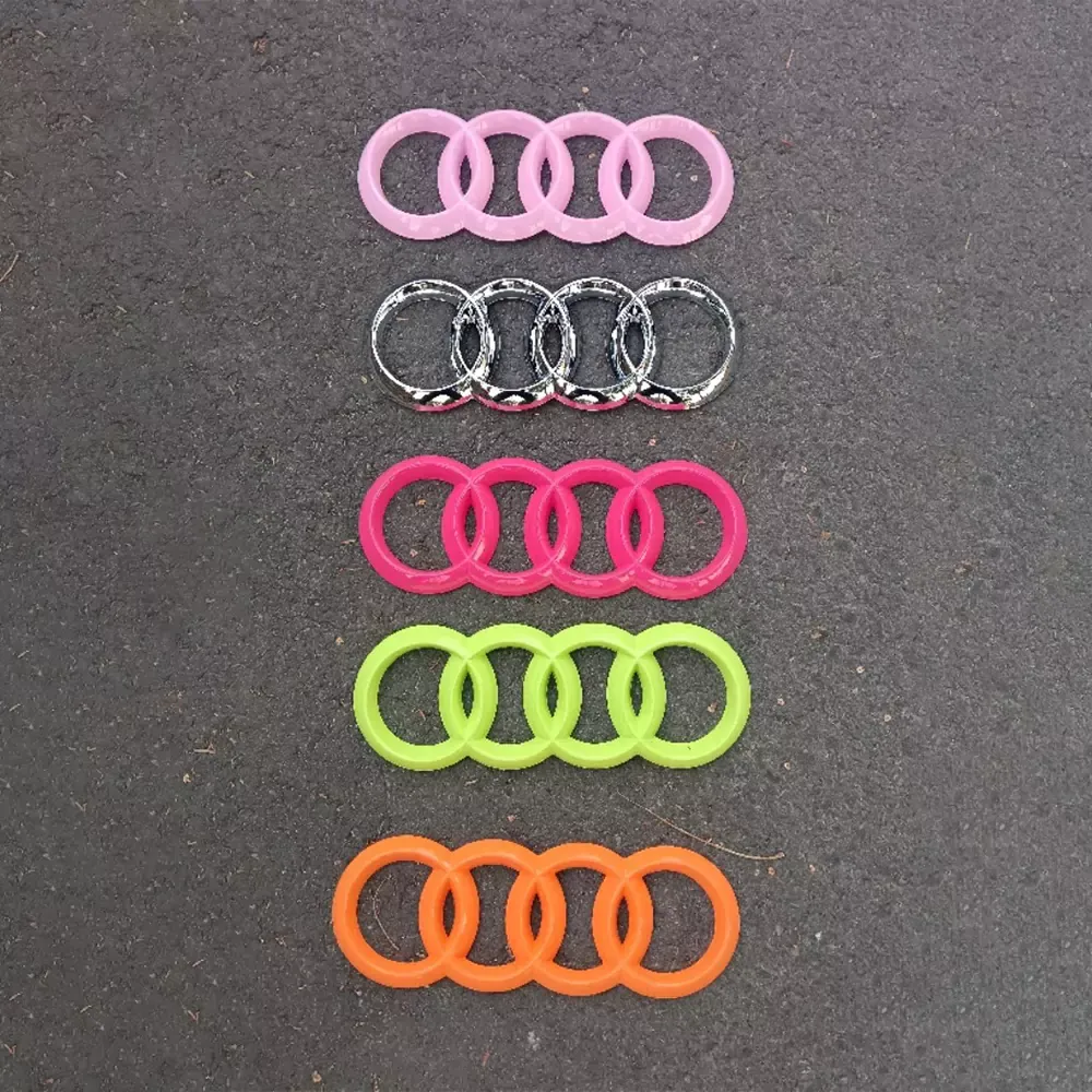 Asign Audi Pink Emblem – Lightweight, Durable, Easy Installation