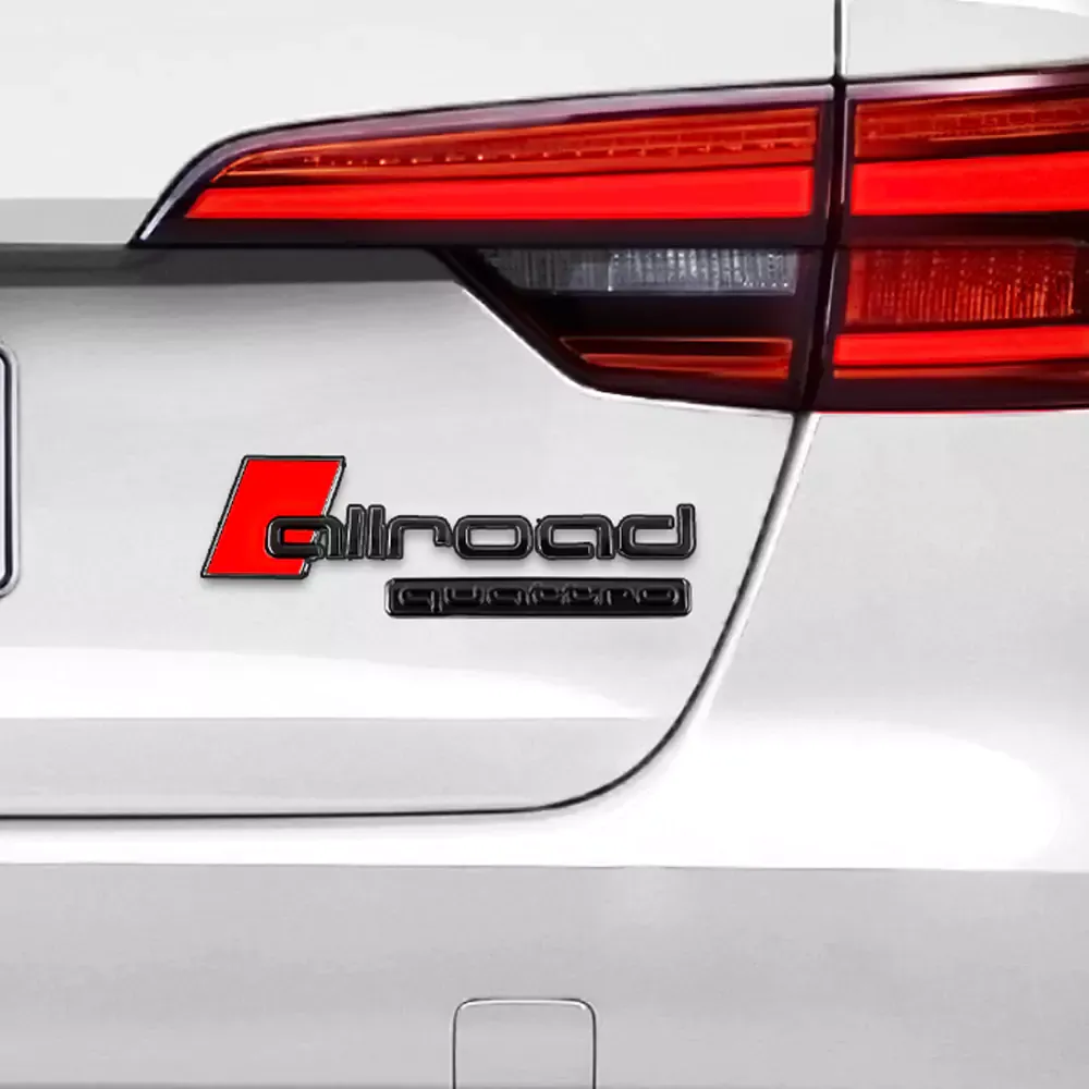 Asign Audi Blackout Rear Emblem Replacement Black Audi Lettering Badge For All Models - A4 A5 S4 S5 Q3 Q5 Q7 RS7