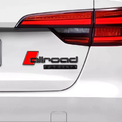 Asign Audi Blackout Rear Emblem Replacement Black Audi Lettering Badge For All Models - A4 A5 S4 S5 Q3 Q5 Q7 RS7