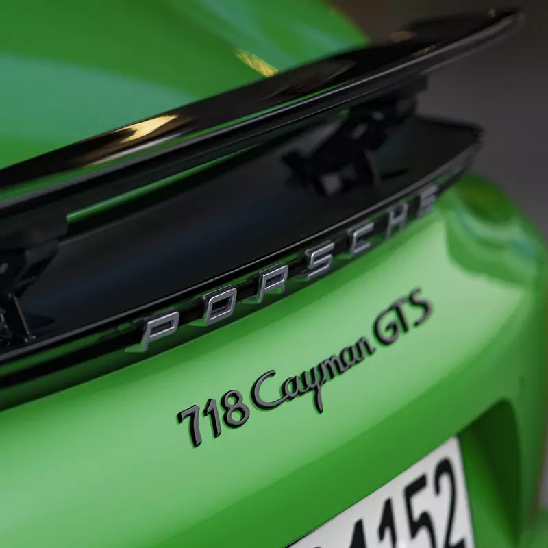 Asign Rear Model Emblem Badge – Compatible with Porsche Macan Cayenne Panamera and More