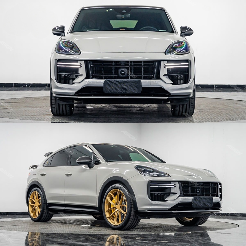 Asign - PINDUN New Dry Carbon Fiber Side Mirror with Blind Spot Function for 2018-2025 Cayenne Left Rearview Mirror