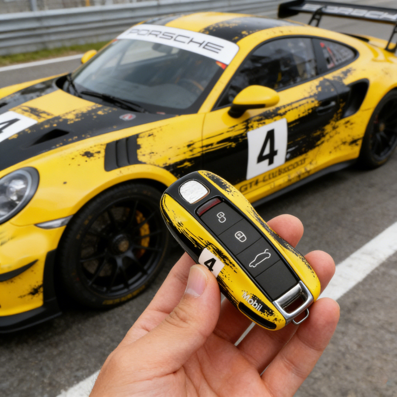 Asign Precision-Engineered Key Fob Shell for Porsche | Automotive Grade Finish & Ultra-Lightweight Design