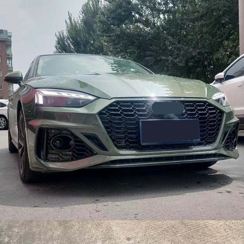 2020-2025 Audi RS5 Front Bumper For A5/S5 B9.5 Body Kits With ACC Fog Light Grille Honeycomb Grille Front Lip | RS5 Bumper
