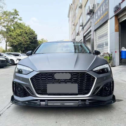 2020-2025 Audi RS5 Front Bumper For A5/S5 B9.5 Body Kits With ACC Fog Light Grille Honeycomb Grille Front Lip | RS5 Bumper