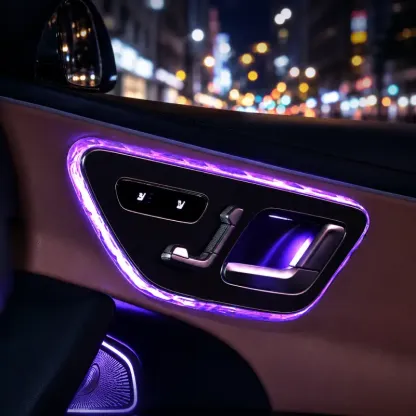 Asign Crystal-Style Door Ambient Light Frame Trim for Mercedes-Benz