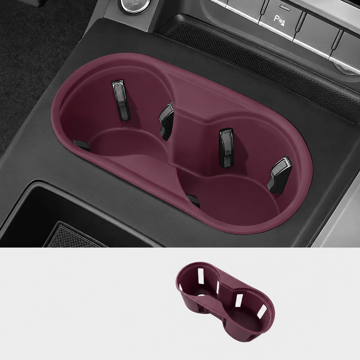 Asign Center Console Cup Holder Mat – For Audi A3/A4/A5/A6/A7/Q3/Q5