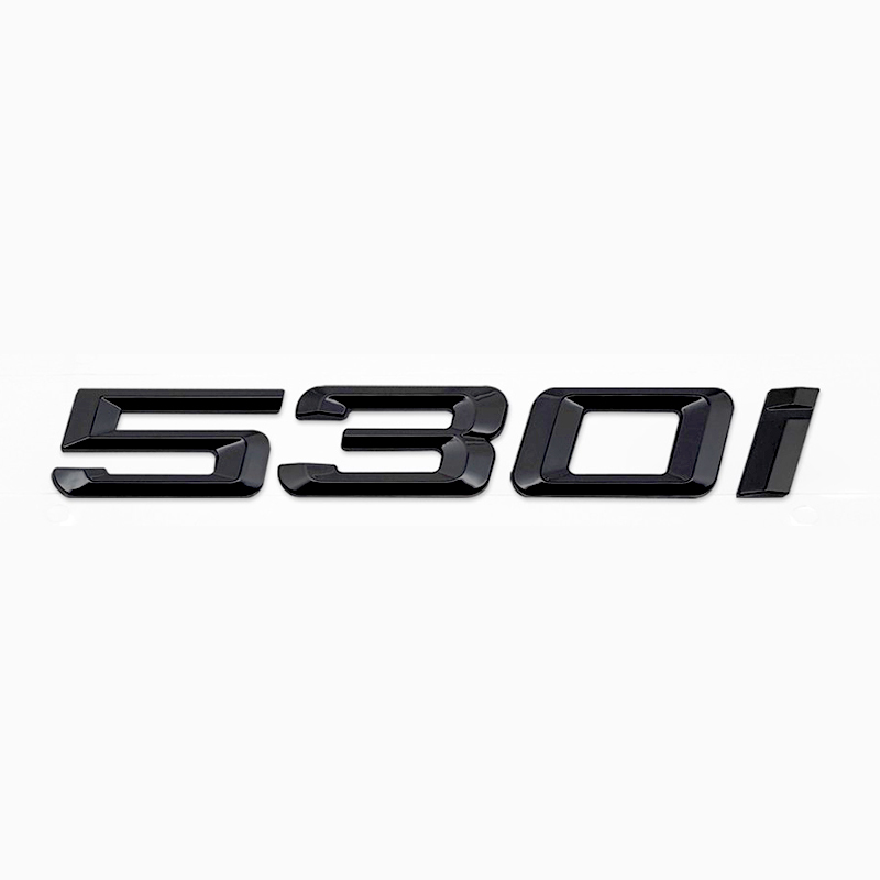 Asign 3D Sport Badge Kit for BMW - ABS Black Chrome/Carbon Fiber