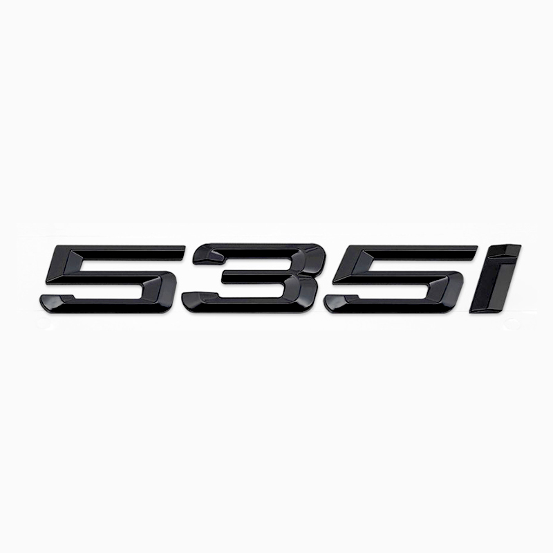 Asign 3D Sport Badge Kit for BMW - ABS Black Chrome/Carbon Fiber
