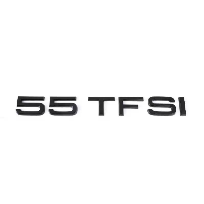 Asign Audi Blackout Rear Emblem Replacement Black Audi Lettering Badge For All Models - A3 to A8 S3 to S8 Q3 Q5 Q7 SQ RS
