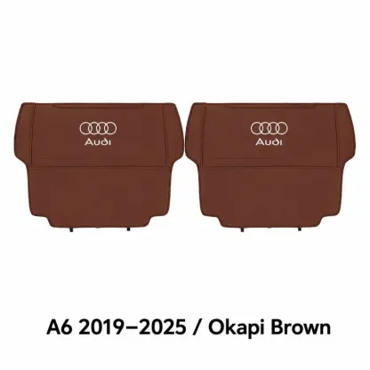Asign Seat Back Storage Organizer Half-Cover for Audi Vehicles – Leather-Like Rear Seat Pocket