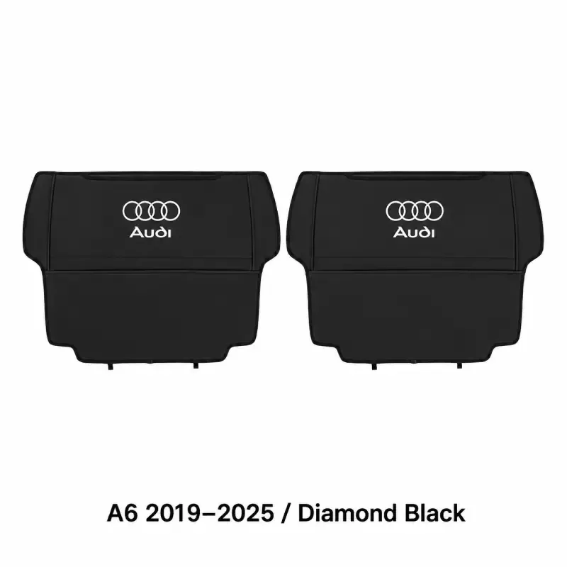 Asign Seat Back Storage Organizer Half-Cover for Audi Vehicles – Leather-Like Rear Seat Pocket