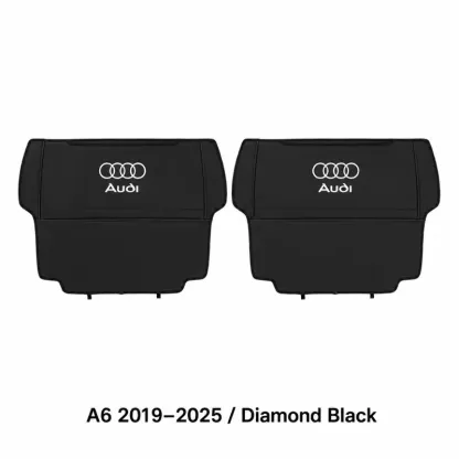 Asign Seat Back Storage Organizer Half-Cover for Audi Vehicles – Leather-Like Rear Seat Pocket
