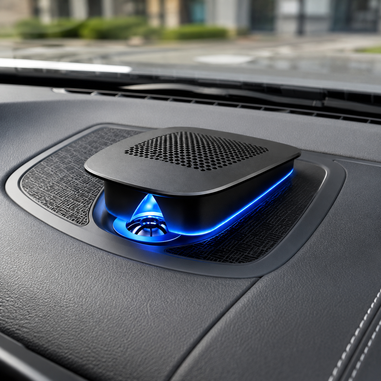 Asign Illuminated Lift-Up Center Speaker Grille With Ambient Lighting For BMW 3 Series / 4 Series / X3 / X4 / X5 / X6 – LHD Only
