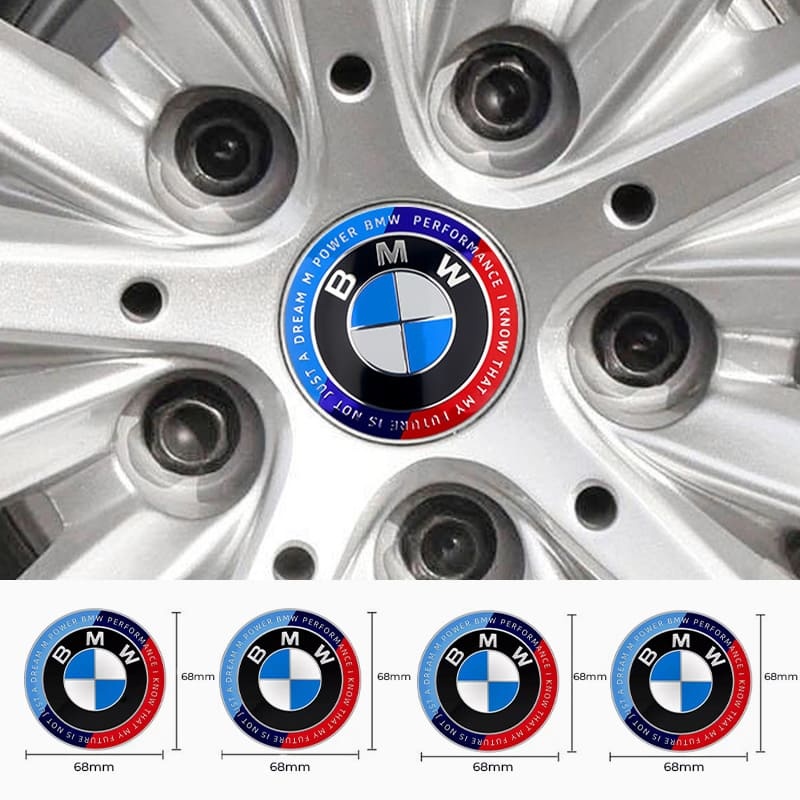 Asign BMW Blue & Red 50th Anniversary Emblem For BMW 1/2/3/4/5/6/7/8 Series