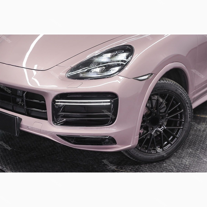 Asign — For Porsche Cayenne 2011-2014 Year 958.1 Upgrade 2018-up Style 9Y0 Front Bumper Turbo-style Full Bodykit Bumper Facelift