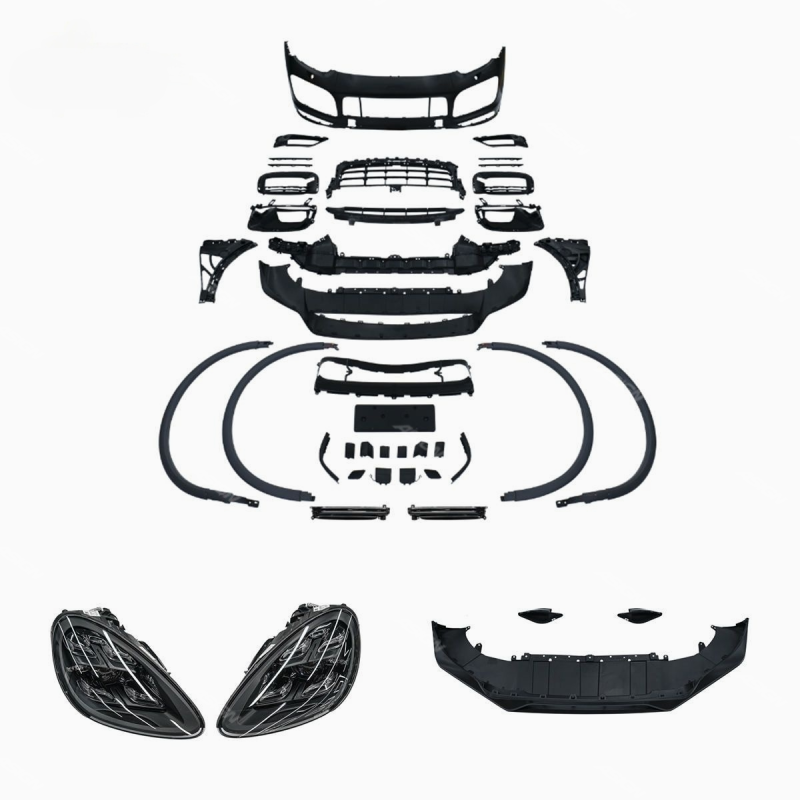 Asign — 58.1 Upgrade to 958.2 Rear Kit Tailgate 2018 9Y0 Turbo S Front Facelift Bodykit Car Conversion for Porsche Cayenne 958 Body Kit