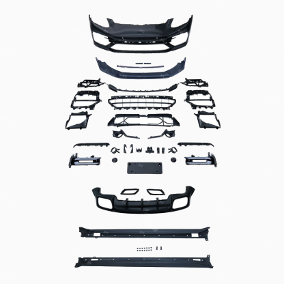 Asign — 2017-2021 for Porsche Panamera 971 Upgrade Rear Bumper Facelift Front Bodykit Side Skirt Rear Diffuser for Turbo Car