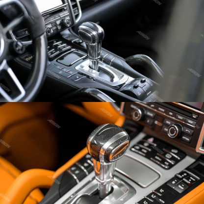 Asign High-End 958 Carbon Fibre Car Grip Shift Knob Upgrade Gear Lever for Cayenne 2011-2017