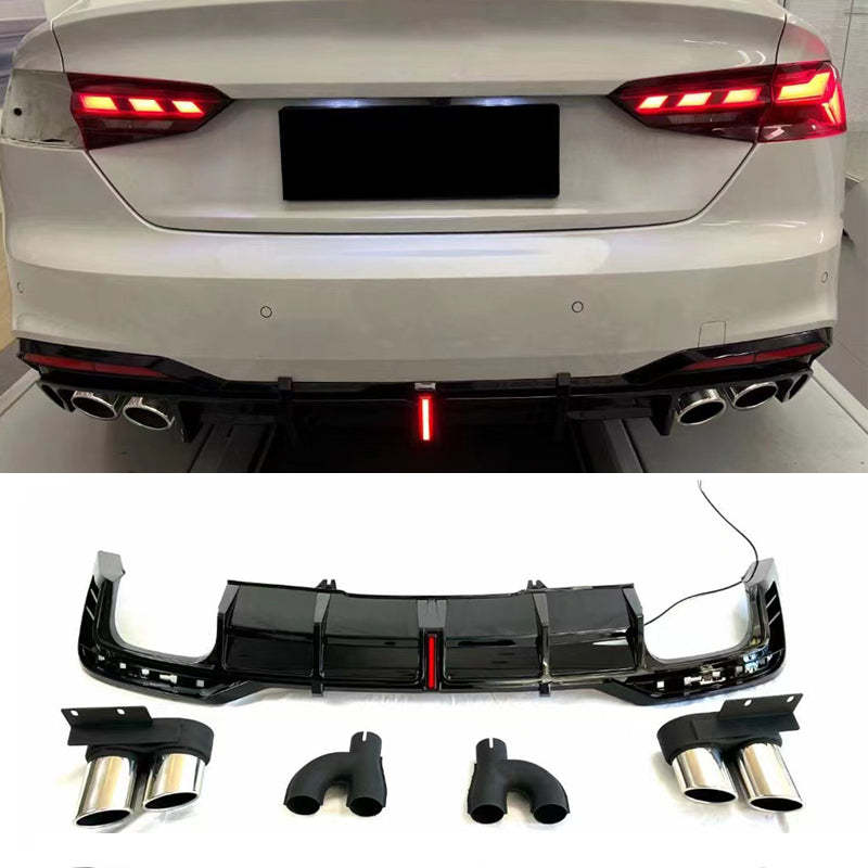 2020-2024 Audi S5 Style A5 diffuser with tailpipe For Audi A5 S5 B9.5