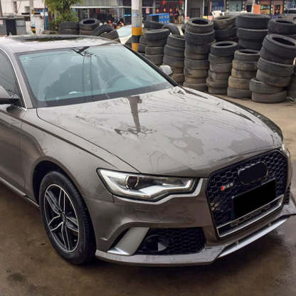 2012-2015 Audi RS6 Front Bumper For A6/S6 C7 Body Kits C7 To C7.5 Bumper With Honeycomb Grille Front Lip | RS6 Bumper