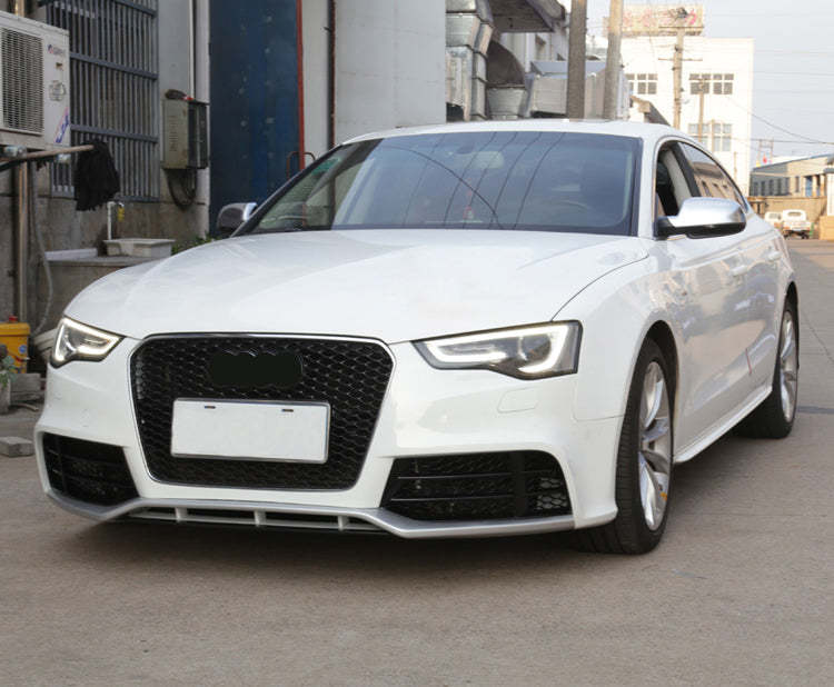2012-2016 Audi RS5 Front Bumper For A5/S5 B8.5 Body Kits With Fog Light Grille Honeycomb Grille Front Lip | RS5 Front Bumper
