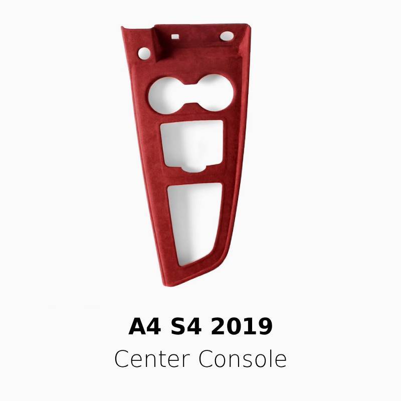 Asign Suede Interior Center Console Panel Cover for Audi A4 (2017–2024)
