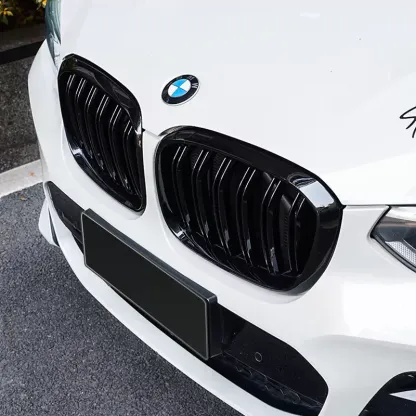 Asign BMW X3 X4 G01 G02 Carbon Fiber Gloss Black Dual Slat Grille